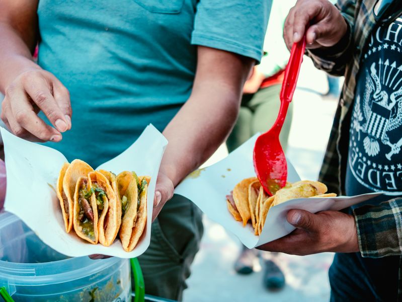 GYG Street Tacos on corn tortillas