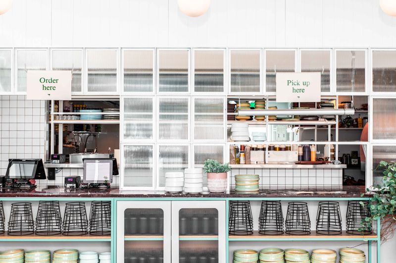 Guzman y Gomez restaurant interior in Australia
